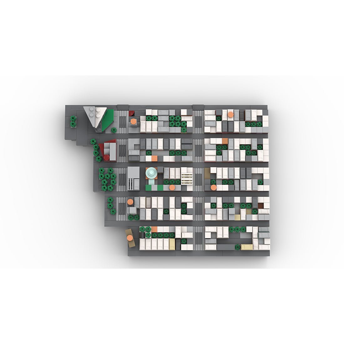 MOC - 225884 1/2000 Scale Lower Manhattan - EastVillage Module 3 Building Blocks - LesDiy - Building Blocks