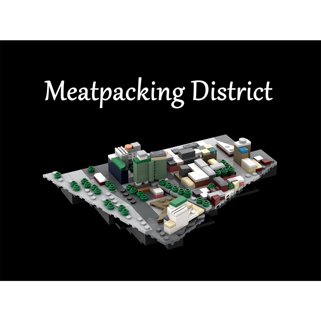 MOC - 225884 1/2000 Scale Lower Manhattan - MeatPacking Building Blocks - LesDiy - Building Blocks