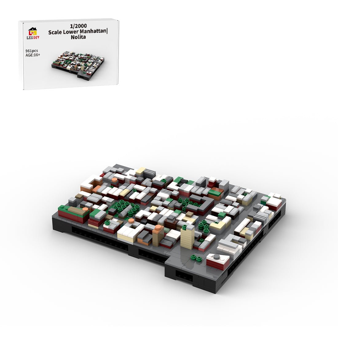 MOC - 225884 1/2000 Scale Lower Manhattan - Nolita Building Blocks - LesDiy - Building Blocks