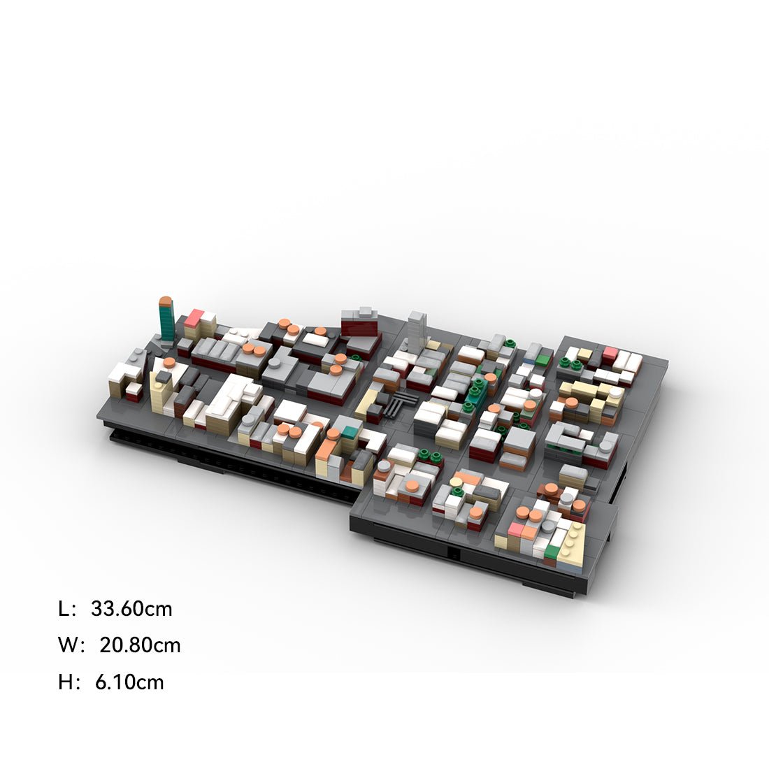 MOC - 225884 1/2000 Scale Lower Manhattan - North of Houston Building Blocks - LesDiy - Building Blocks