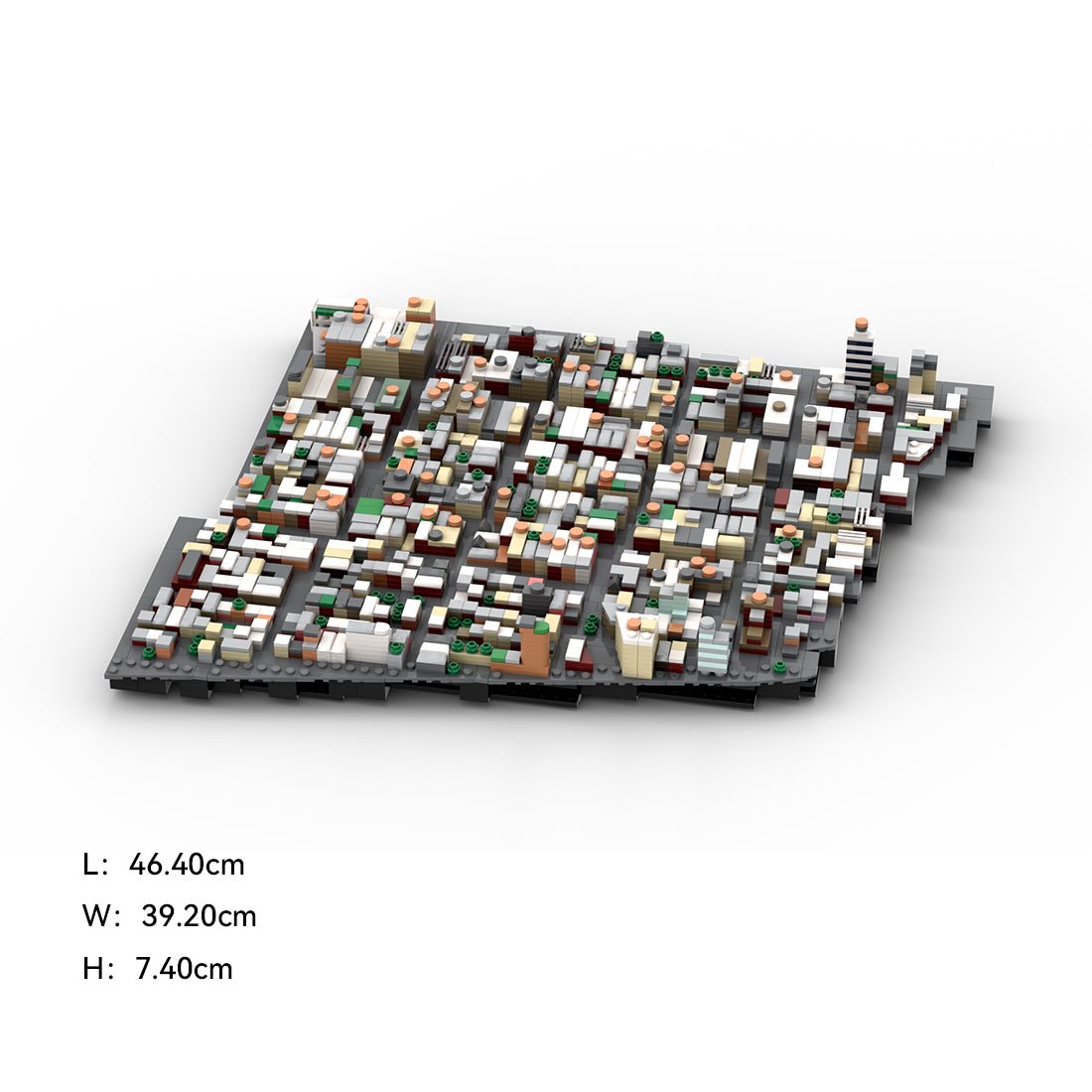 MOC - 225884 1/2000 Scale Lower Manhattan - South of Houston Building Blocks - LesDiy - Building Blocks