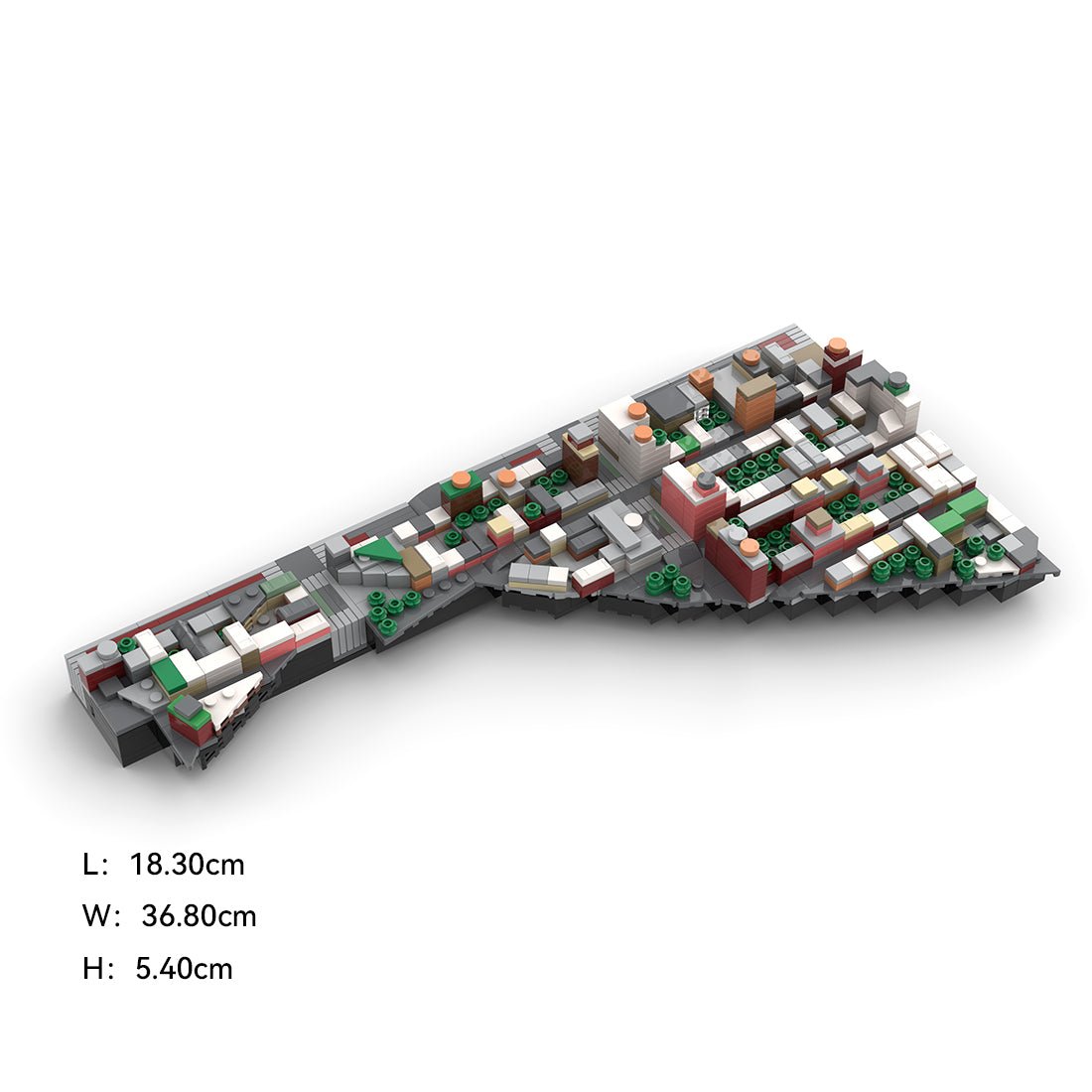 MOC - 225884 1/2000 Scale Lower Manhattan - WestVillage Module 1 Building Blocks - LesDiy - Building Blocks