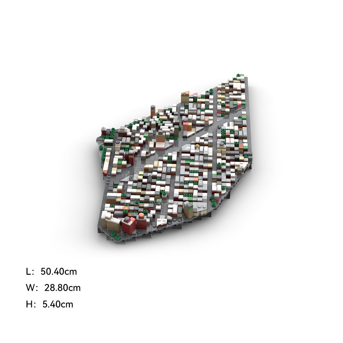 MOC - 225884 1/2000 Scale Lower Manhattan - WestVillage Module 2 Building Blocks - LesDiy - Building Blocks