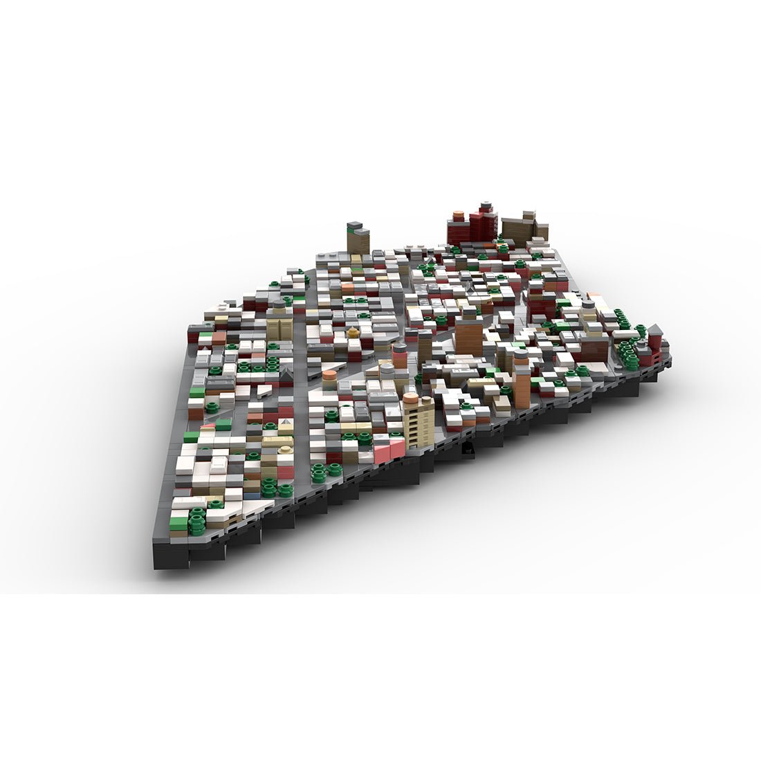 MOC - 225884 1/2000 Scale Lower Manhattan - WestVillage Module 2 Building Blocks - LesDiy - Building Blocks