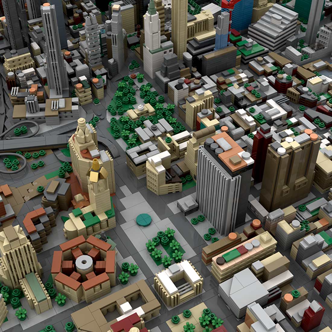 MOC - 225884 Lower Manhattan - New York City Building Blocks - LesDiy - Building Blocks