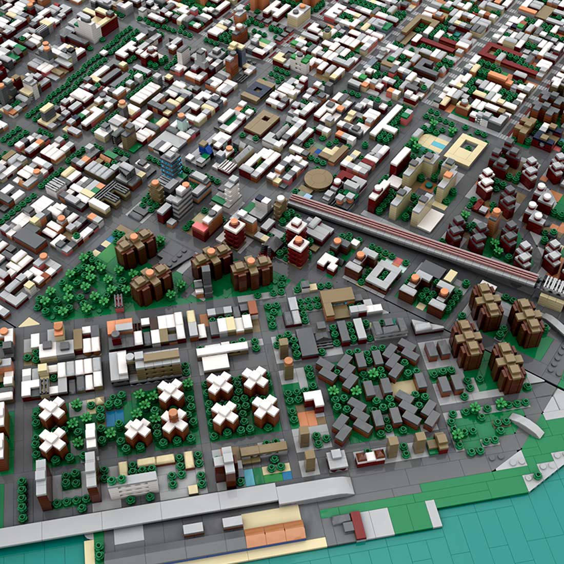 MOC - 225884 Lower Manhattan - New York City Building Blocks - LesDiy - Building Blocks