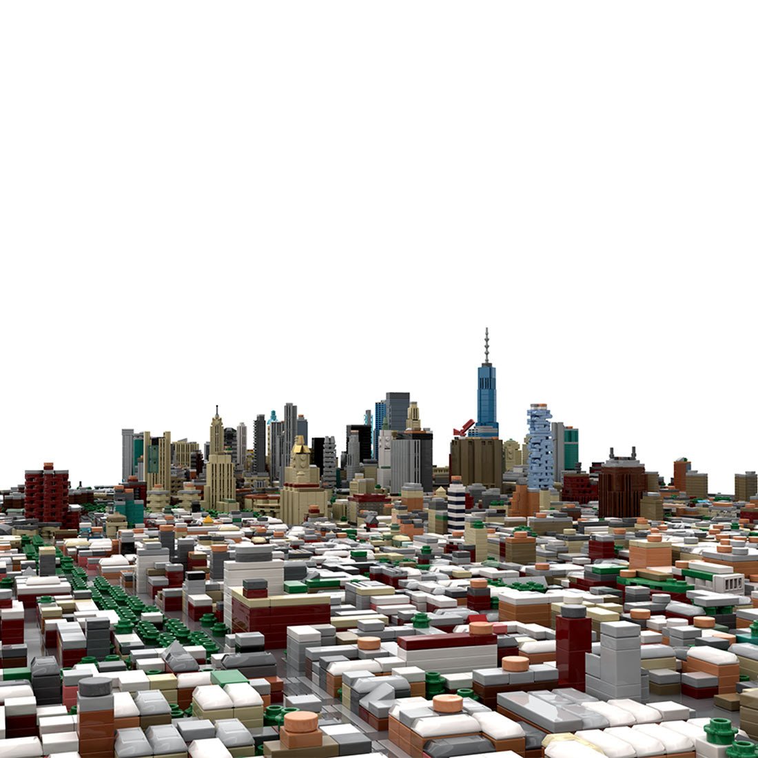 MOC - 225884 Lower Manhattan - New York City Building Blocks - LesDiy - Building Blocks