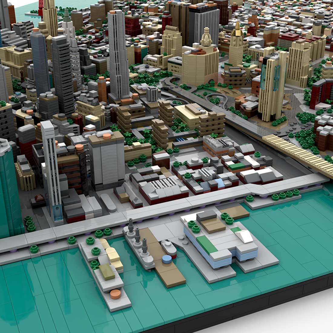 MOC - 225884 Lower Manhattan - New York City Building Blocks - LesDiy - Building Blocks