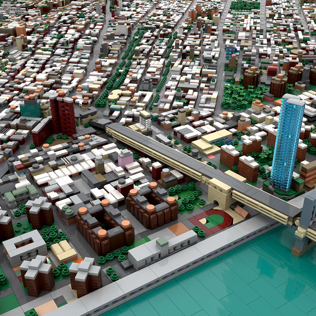 MOC - 225884 Lower Manhattan - New York City Building Blocks - LesDiy - Building Blocks