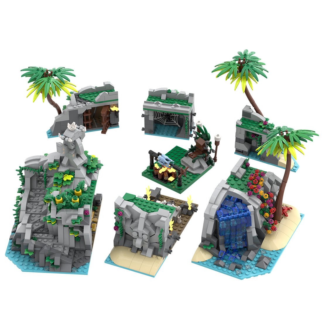 MOC - 225892 TAPU ISLAND Building Blocks - LesDiy -