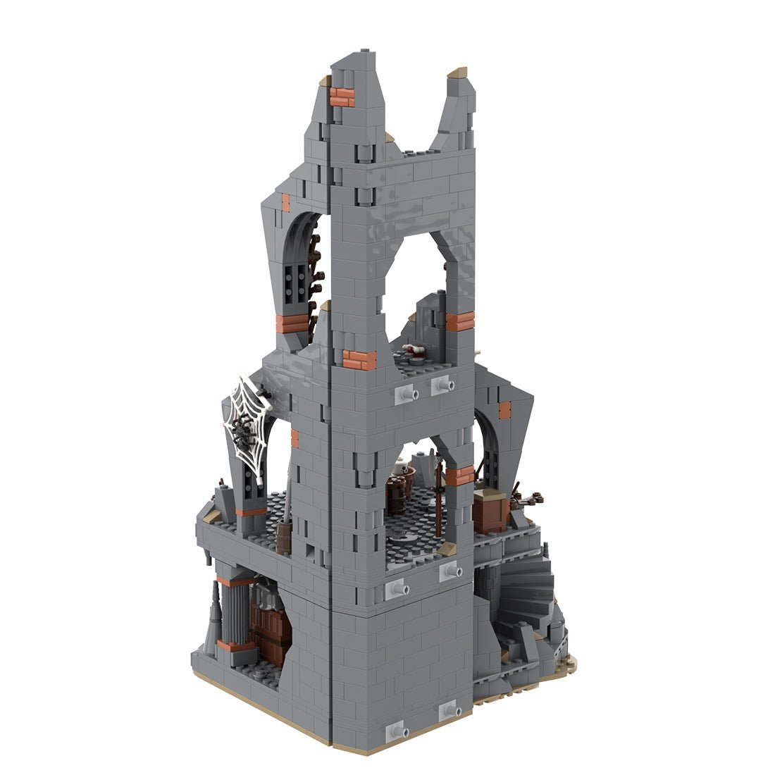 MOC - 226391 Part 6Medieval Dark Magic Mountain Building Blocks - LesDiy - Building Blocks