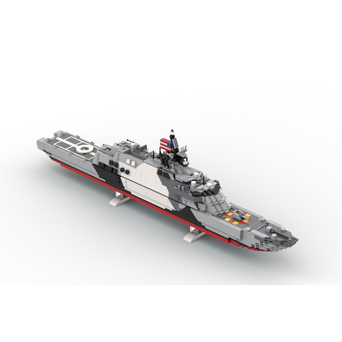 MOC-229007 USS Freedom (LCS-1) Camouflage Building Blocks-LesDiy-MOC-