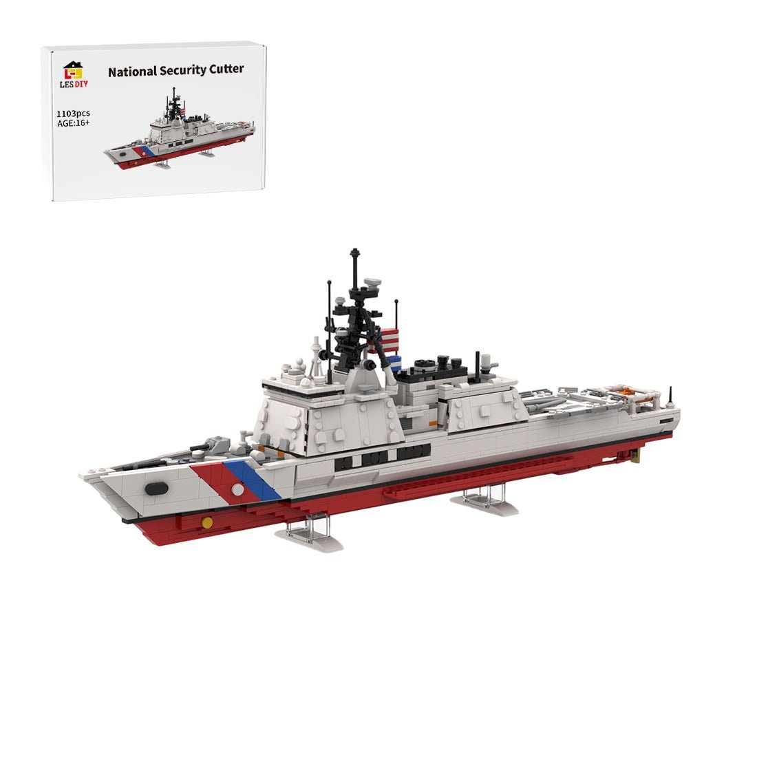 MOC - 229602 USCG National Security Cutter Building Blocks - LesDiy -