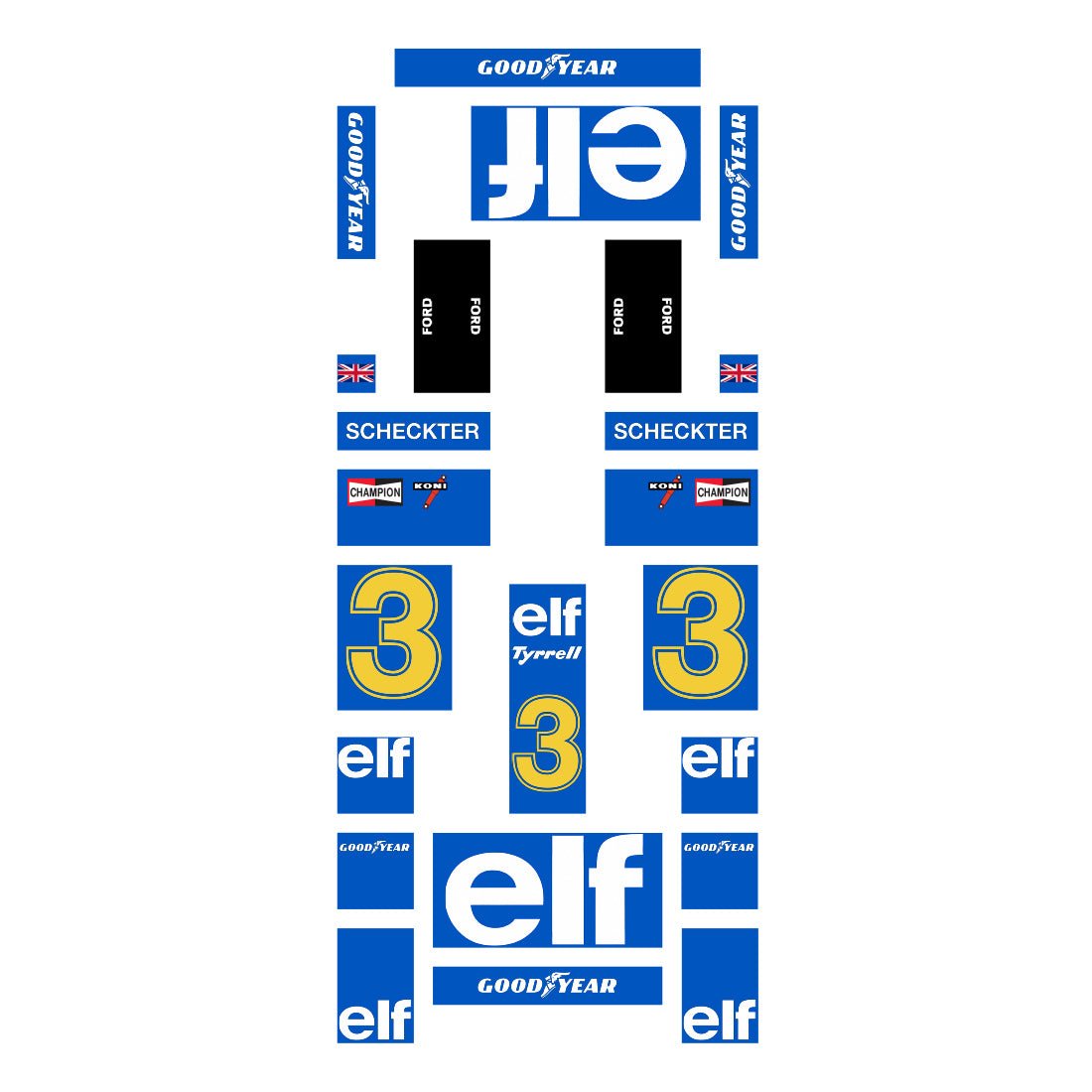 MOC - 229746 Tyrrell P34 1976 - working V8 Building Blocks - LesDiy -