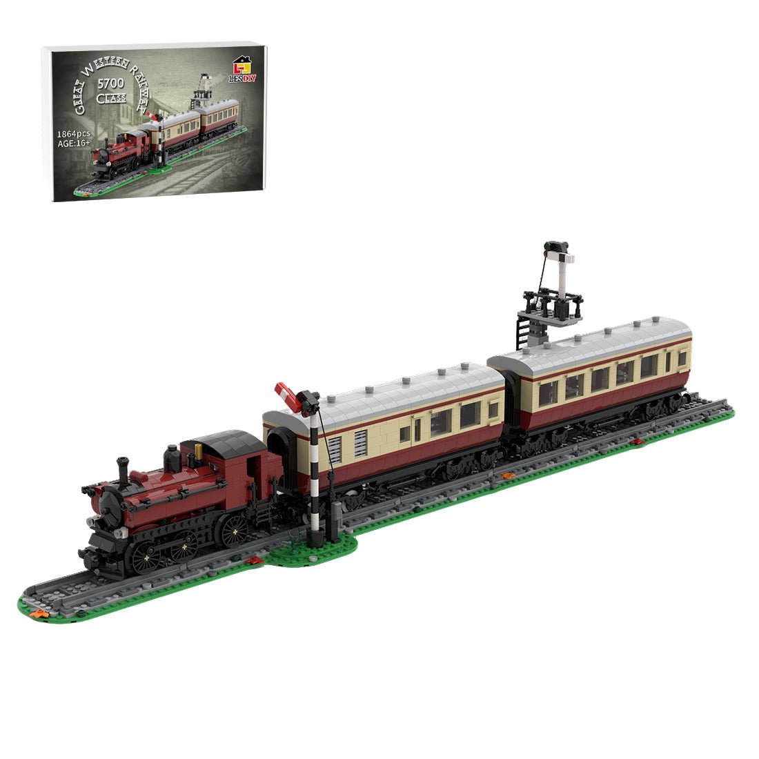 MOC - 229762 GWR 5700 Class Diorama Building Blocks - LesDiy -