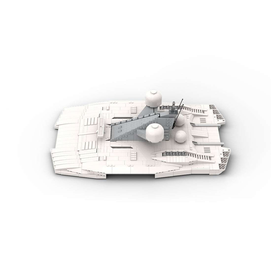 MOC - 230069 1/38 Scale Ultra MEGA Yacht - Part 11 Module 18 Hardtop Building Blocks - LesDiy - Building Blocks