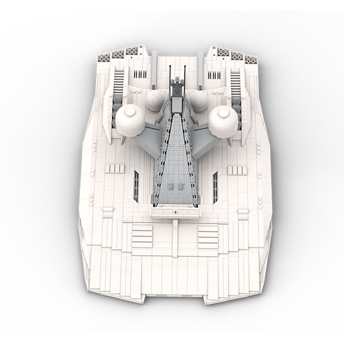 MOC - 230069 1/38 Scale Ultra MEGA Yacht - Part 11 Module 18 Hardtop Building Blocks - LesDiy - Building Blocks