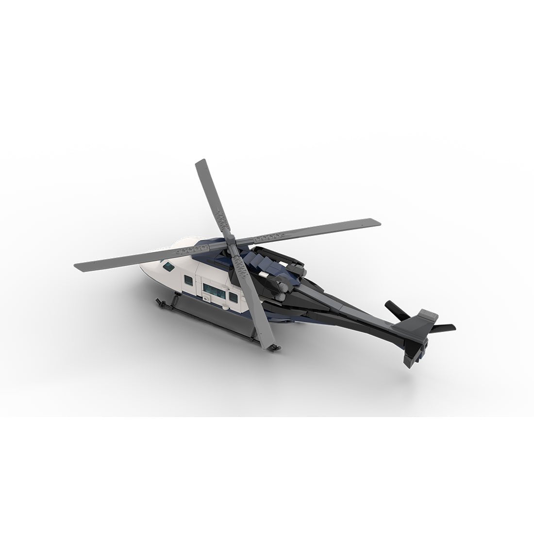 MOC - 230069 1/38 Scale Ultra MEGA Yacht - Part 12 Module 19 Helicopter Building Blocks - LesDiy - Building Blocks