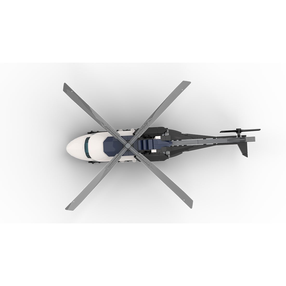 MOC - 230069 1/38 Scale Ultra MEGA Yacht - Part 12 Module 19 Helicopter Building Blocks - LesDiy - Building Blocks