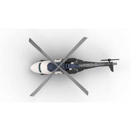 MOC - 230069 1/38 Scale Ultra MEGA Yacht - Part 12 Module 19 Helicopter Building Blocks - LesDiy - Building Blocks