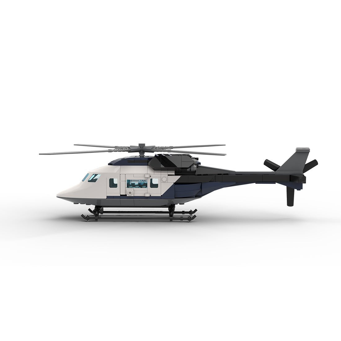 MOC - 230069 1/38 Scale Ultra MEGA Yacht - Part 12 Module 19 Helicopter Building Blocks - LesDiy - Building Blocks