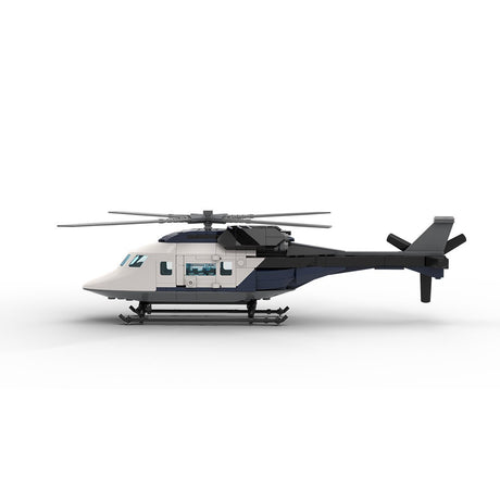 MOC - 230069 1/38 Scale Ultra MEGA Yacht - Part 12 Module 19 Helicopter Building Blocks - LesDiy - Building Blocks