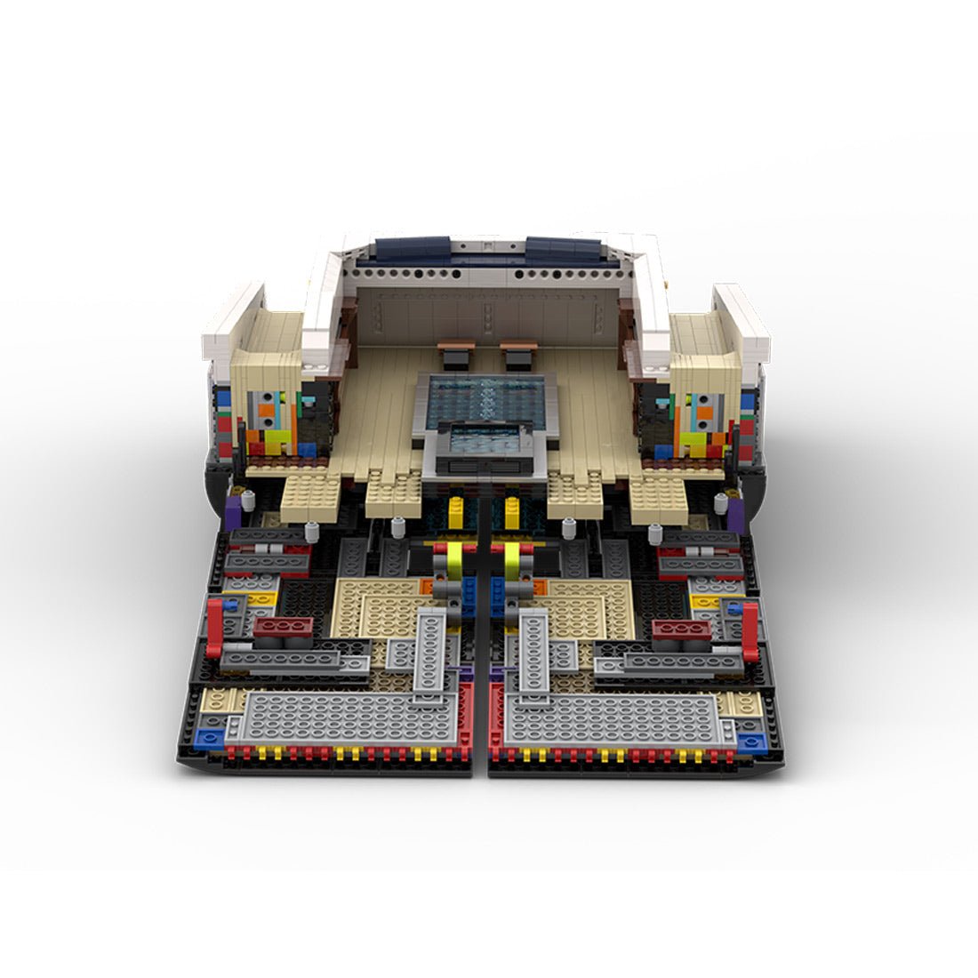 MOC - 230069 1/38 Scale Ultra MEGA Yacht - Part 2 Module 6 Deck 1 Stern Building Blocks - LesDiy - Building Blocks