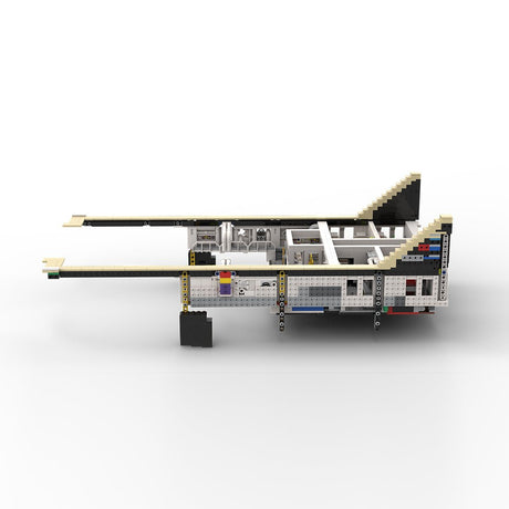 MOC - 230069 1/38 Scale Ultra MEGA Yacht - Part 2 Module 8 Deck 1 Stern Building Blocks - LesDiy - Building Blocks