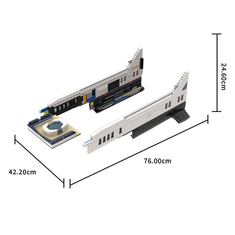 MOC - 230069 1/38 Scale Ultra MEGA Yacht - Part 2 Module 9 Deck 1 Stern Building Blocks - LesDiy - Building Blocks