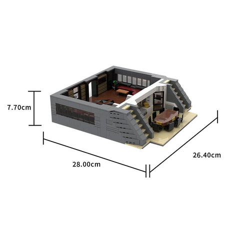 MOC - 230069 1/38 Scale Ultra MEGA Yacht - Part 3 Module 10 Deck 2 Stern 1 Building Blocks - LesDiy - Building Blocks