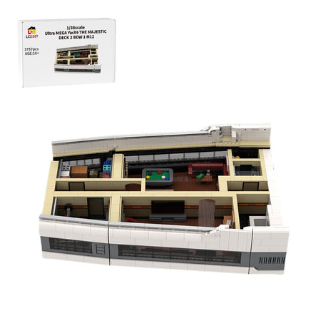 MOC - 230069 1/38 Scale Ultra MEGA Yacht - Part 5 Module 12 Deck 2 Bow 1 Building Blocks - LesDiy - Building Blocks