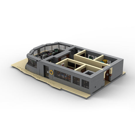 MOC - 230069 1/38 Scale Ultra MEGA Yacht - Part 8 Module 15 Deck 3 Mid Building Blocks - LesDiy - Building Blocks