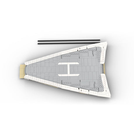 MOC - 230069 1/38 Scale Ultra MEGA Yacht - Part 9 Module 16 Deck 3 Bow Building Blocks - LesDiy - Building Blocks