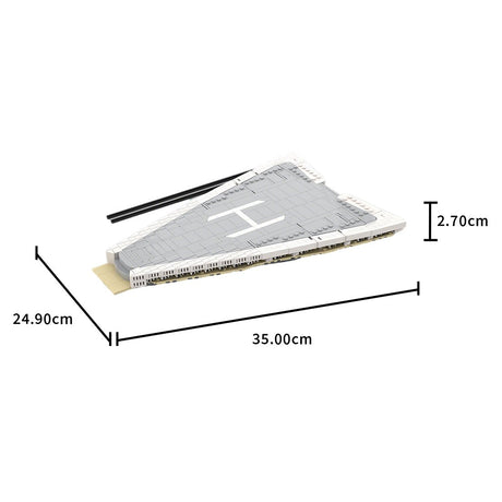 MOC - 230069 1/38 Scale Ultra MEGA Yacht - Part 9 Module 16 Deck 3 Bow Building Blocks - LesDiy - Building Blocks