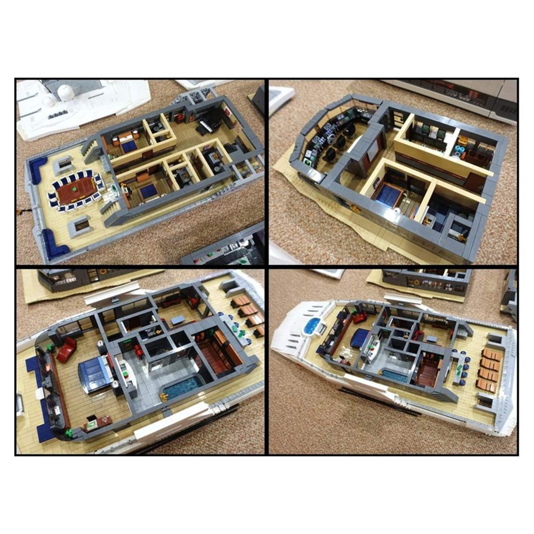 MOC - 230069 Ultra MEGA Yacht - 48,000 Parts - Mini - Fig Scale Building Blocks - LesDiy - Building Blocks