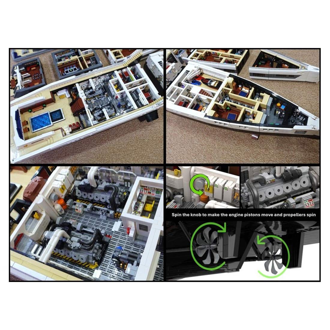 MOC - 230069 Ultra MEGA Yacht - 48,000 Parts - Mini - Fig Scale Building Blocks - LesDiy - Building Blocks