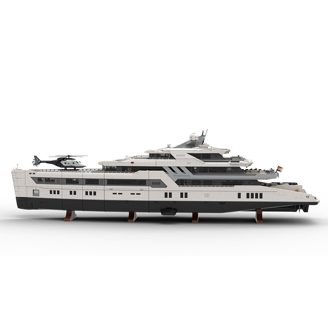 MOC - 230069 Ultra MEGA Yacht - 48,000 Parts - Mini - Fig Scale Building Blocks - LesDiy - Building Blocks
