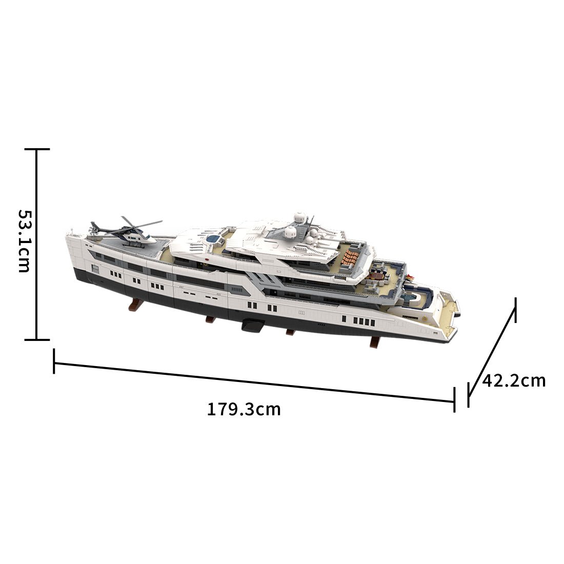 MOC - 230069 Ultra MEGA Yacht - 48,000 Parts - Mini - Fig Scale Building Blocks - LesDiy - Building Blocks