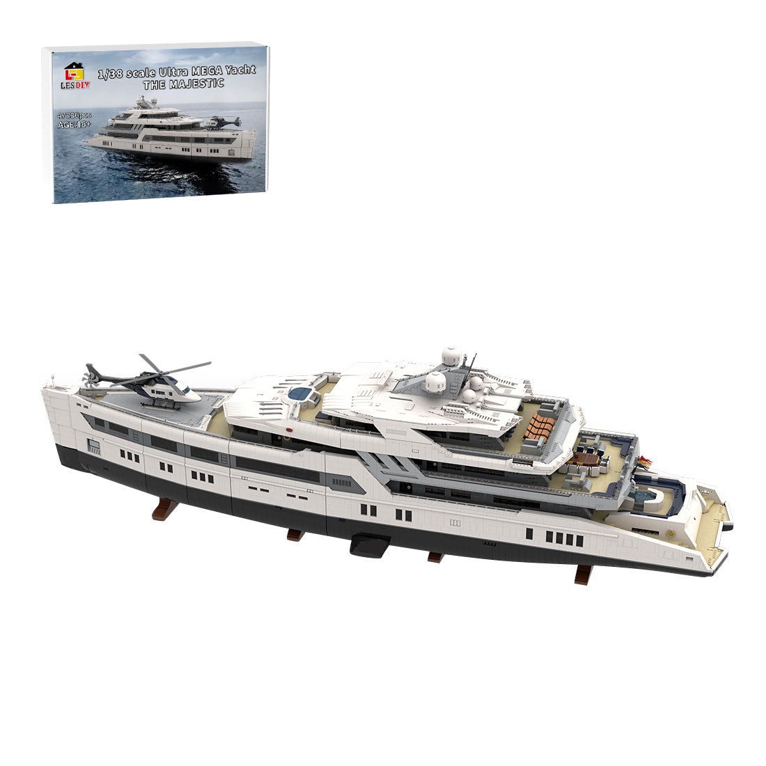 MOC - 230069 Ultra MEGA Yacht - 48,000 Parts - Mini - Fig Scale Building Blocks - LesDiy - Building Blocks