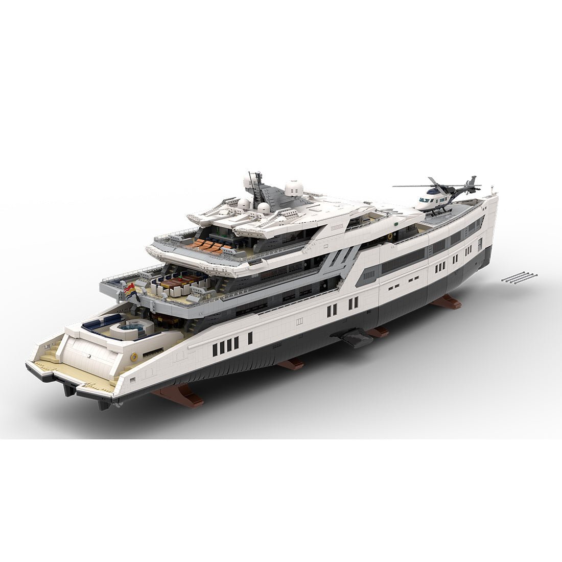 MOC - 230069 Ultra MEGA Yacht - 48,000 Parts - Mini - Fig Scale Building Blocks - LesDiy - Building Blocks