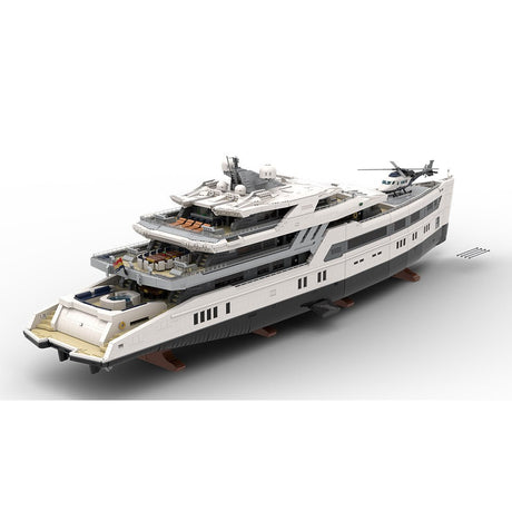 MOC - 230069 Ultra MEGA Yacht - 48,000 Parts - Mini - Fig Scale Building Blocks - LesDiy - Building Blocks
