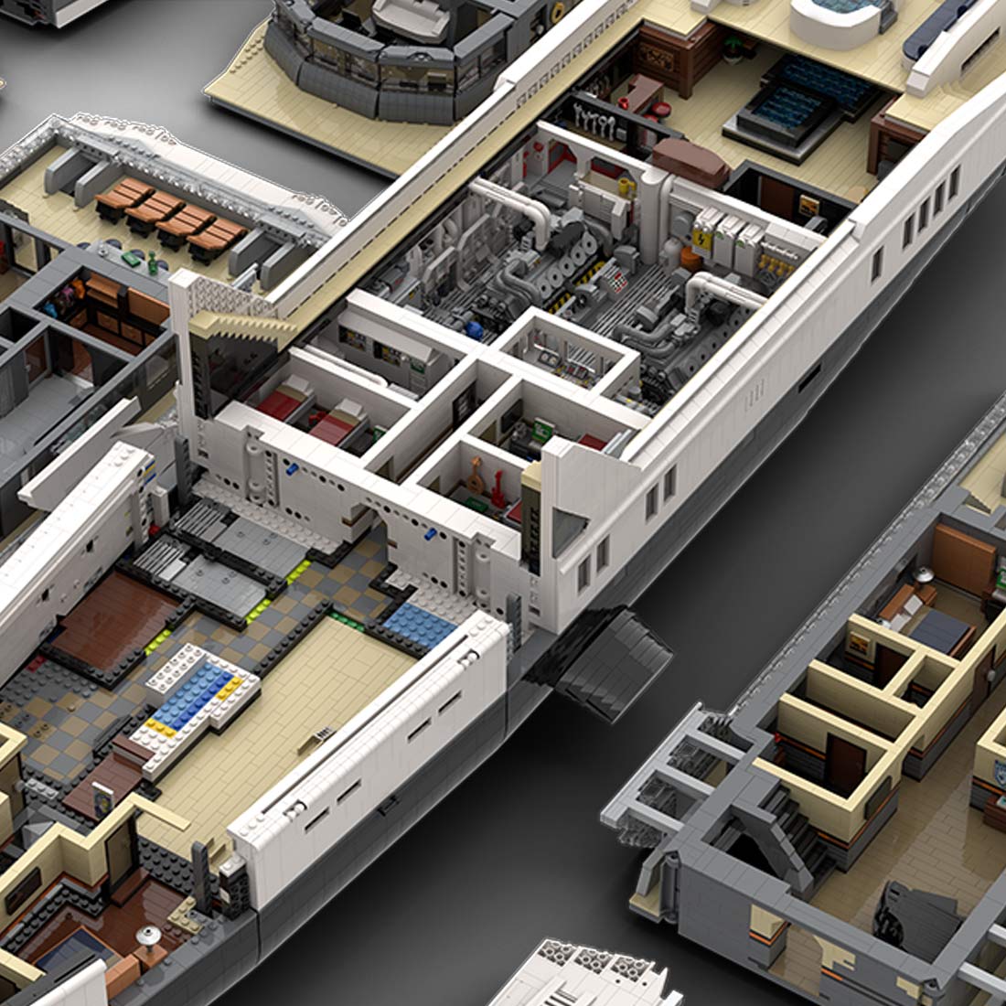 MOC - 230069 Ultra MEGA Yacht - 48,000 Parts - Mini - Fig Scale Building Blocks - LesDiy - Building Blocks