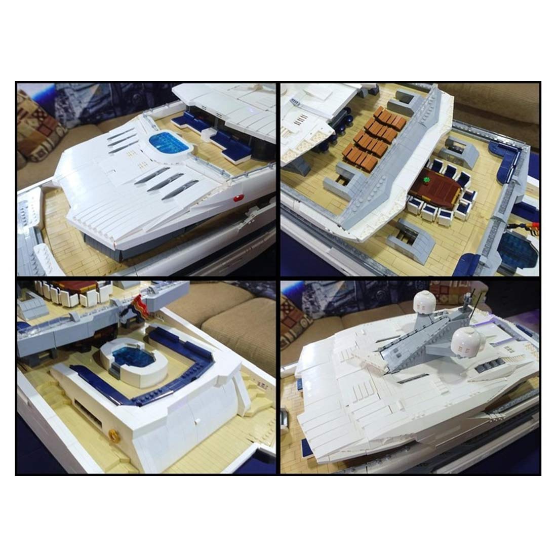 MOC - 230069 Ultra MEGA Yacht - 48,000 Parts - Mini - Fig Scale Building Blocks - LesDiy - Building Blocks