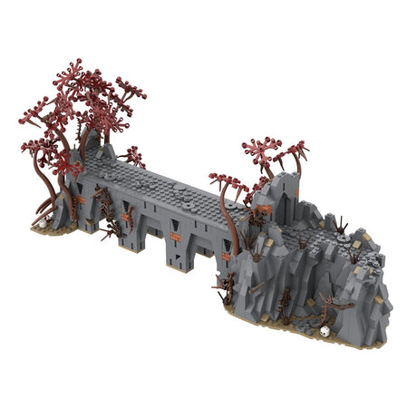 MOC - 230141 Part 1 Medieval Dark Magic Mountain Building Blocks - LesDiy - Building Blocks