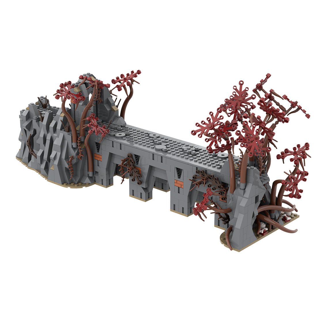 MOC - 230141 Part 1 Medieval Dark Magic Mountain Building Blocks - LesDiy - Building Blocks