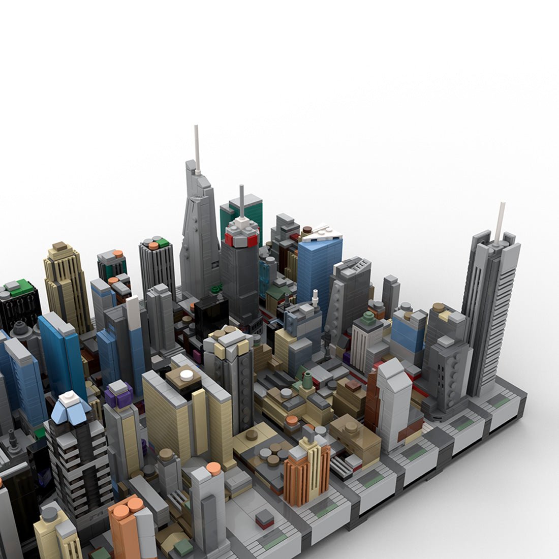 MOC - 231668 1/800 Scale New York Midtown Broadway Theatre District Building Blocks - LesDiy - Building Blocks