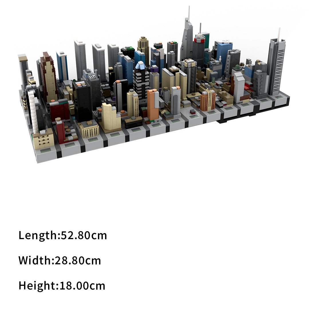 MOC - 231668 1/800 Scale New York Midtown Broadway Theatre District Building Blocks - LesDiy - Building Blocks