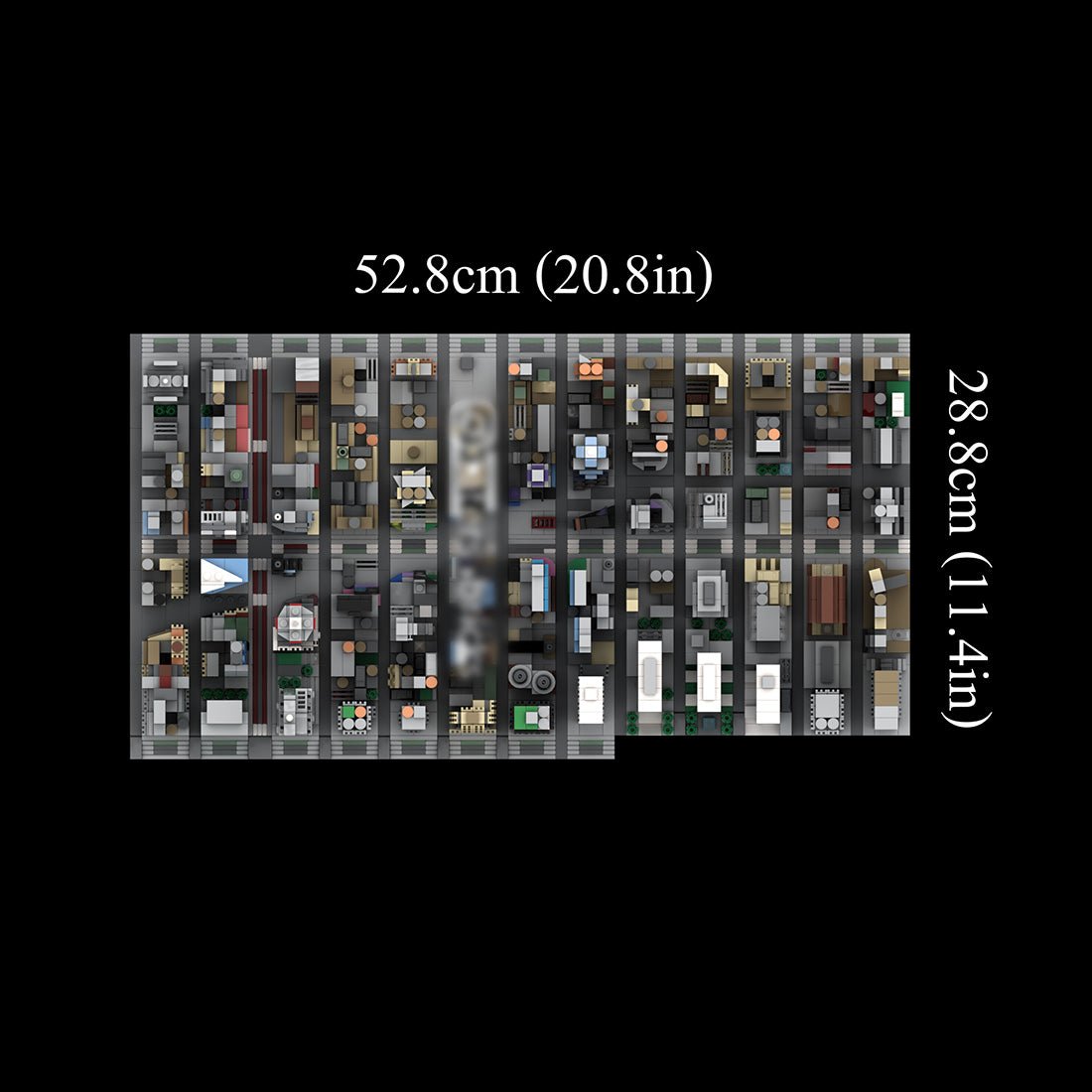 MOC - 231668 1/800 Scale New York Midtown Broadway Theatre District Building Blocks - LesDiy - Building Blocks