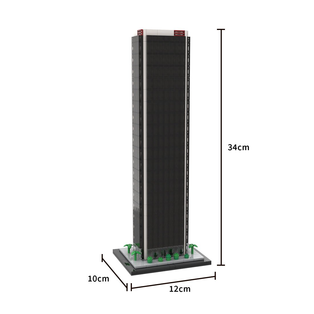 MOC - 231911 Aon Center Los Angeles - 1/800 Scale Building Blocks - LesDiy - Building Blocks -
