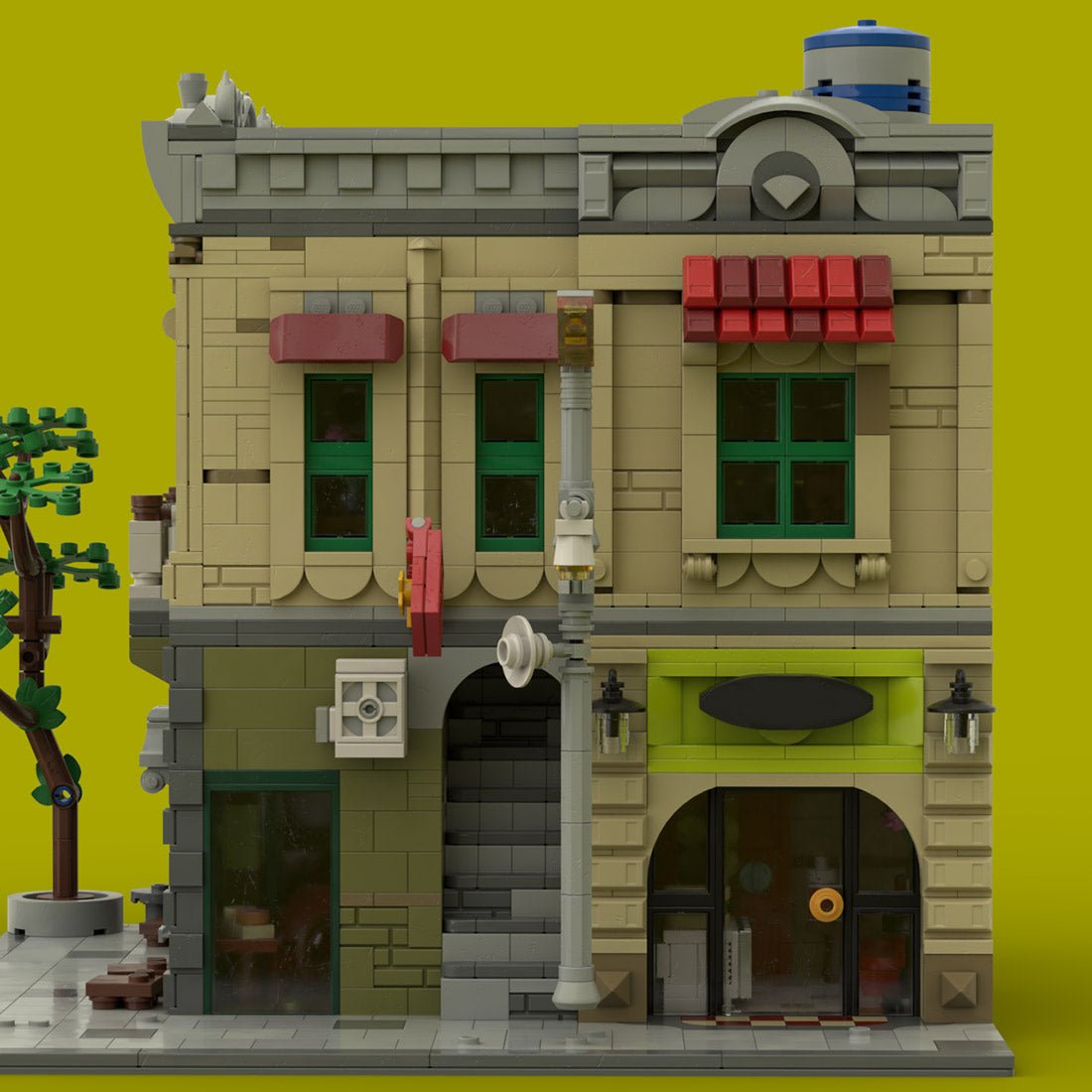 MOC - 233257 Ha Noi Old Street Building Blocks - LesDiy -